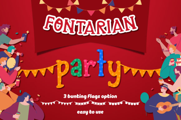 Fontarian Party: A Festive Display Font for Crafters & Sellers
