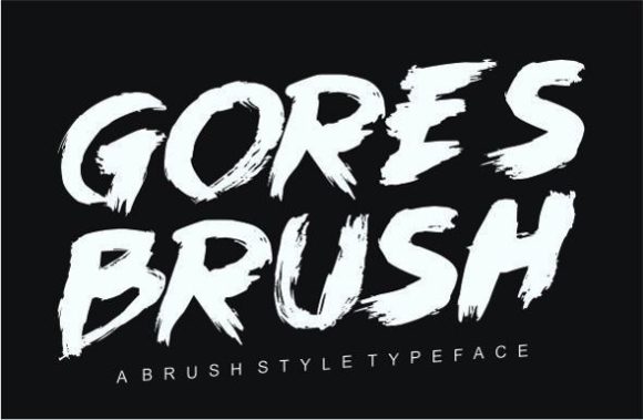 Goresbrush: A Bold Display Font for Small Business Branding