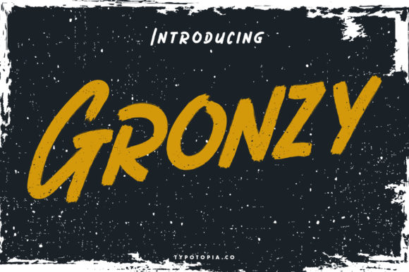 Gronzy: A Bold, Playful Display Font That Demands Attention