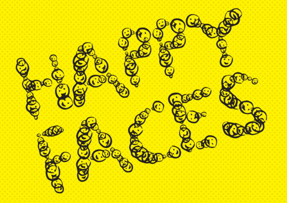 Happy Faces: A Cheerful Display Font for Editorial Joy