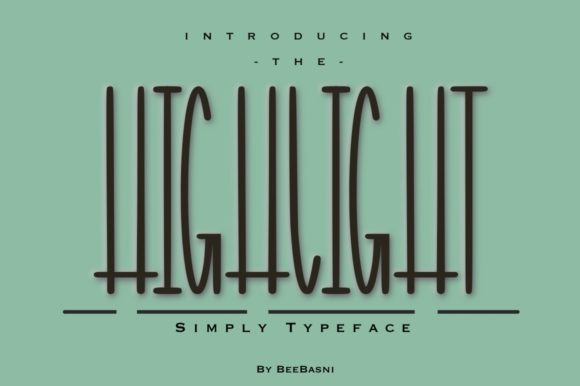 Highlight: A Font for Creative Web Design