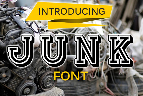 Junk Font: A Bold Display Type