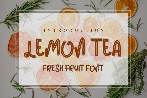 Lemon Tea: A Cute Display Font for Creative Projects