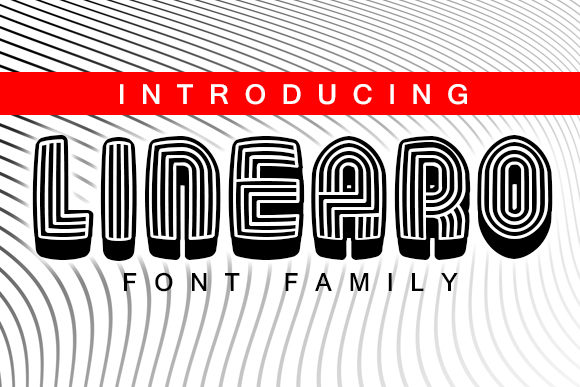 Linearo: A Bold Display Font for Creative Projects