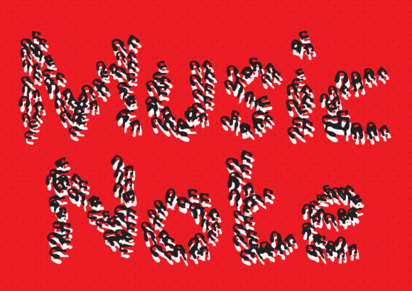 Music Note Display Font for Handmade Creators