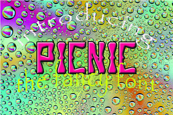 Picnic Font: Playful Display Type for Kids’ Crafts & Printables