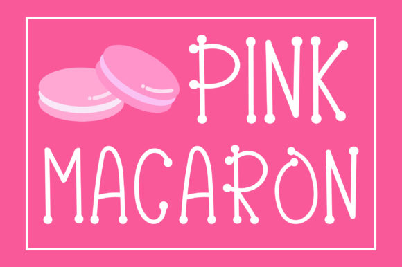 Pink Macaron Font: Playful Display for Web Design