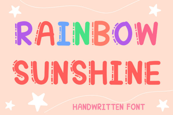 Rainbow Sunshine Font: Brighten Your Brand Identity