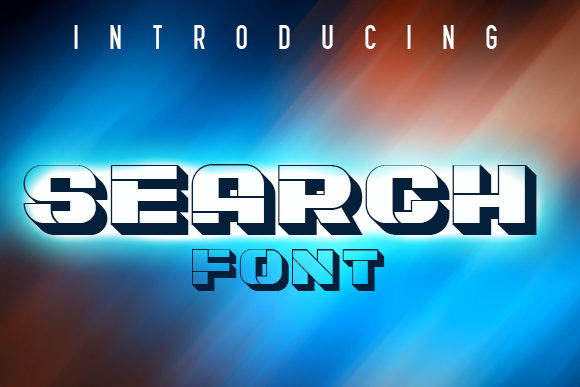 Search: A Bold Display Font for Creative Projects