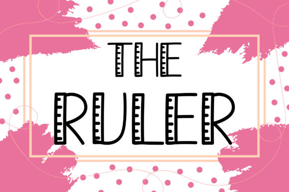The Ruler: A Unique Display Font for Creative Projects