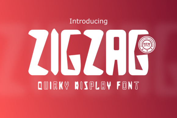Zigzag: A Joyful Display Font